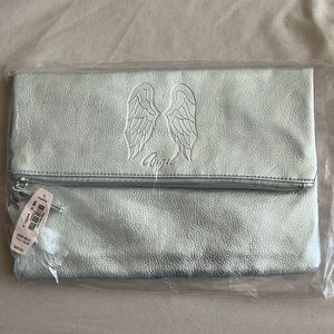 NEW Victoria's Secret silver angel clutch